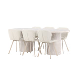 Narvik, Lilja Oval matgrupp Beige, Beige, 200 x 100