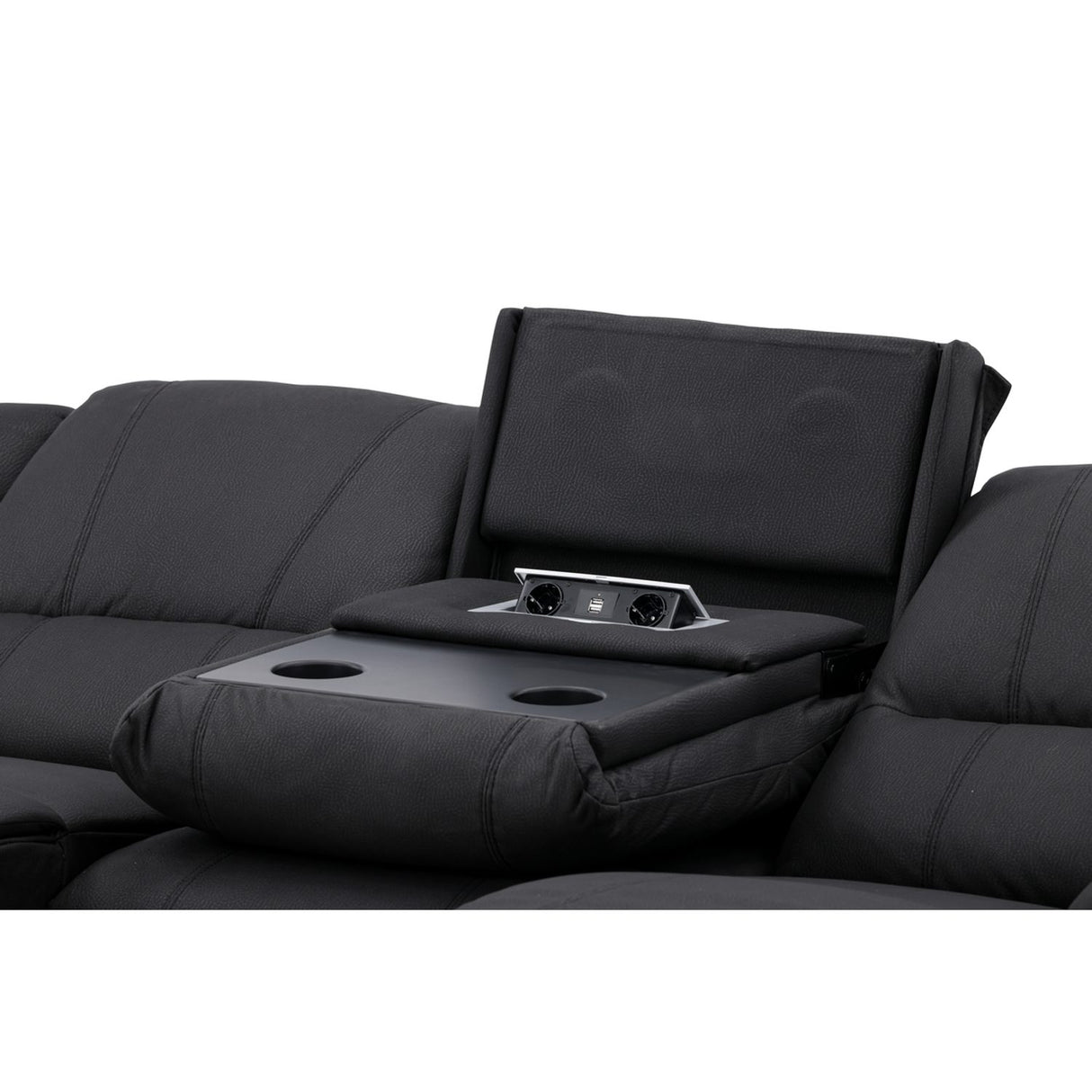 Singapore Reclinersoffa Svart