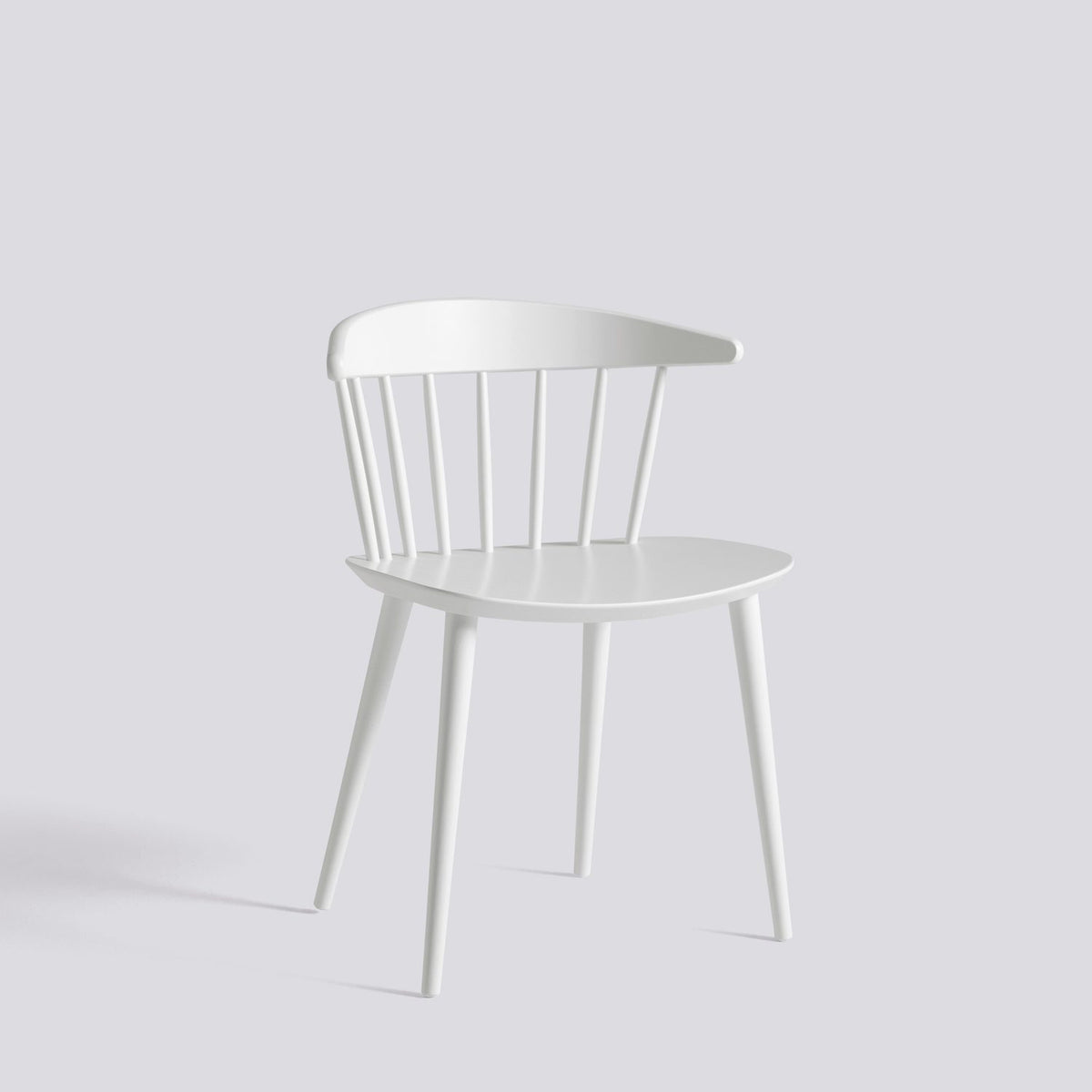 J104 Stol White – bokfaner med vattenbaserad lack, White – massiv bok med vattenbaserad lack