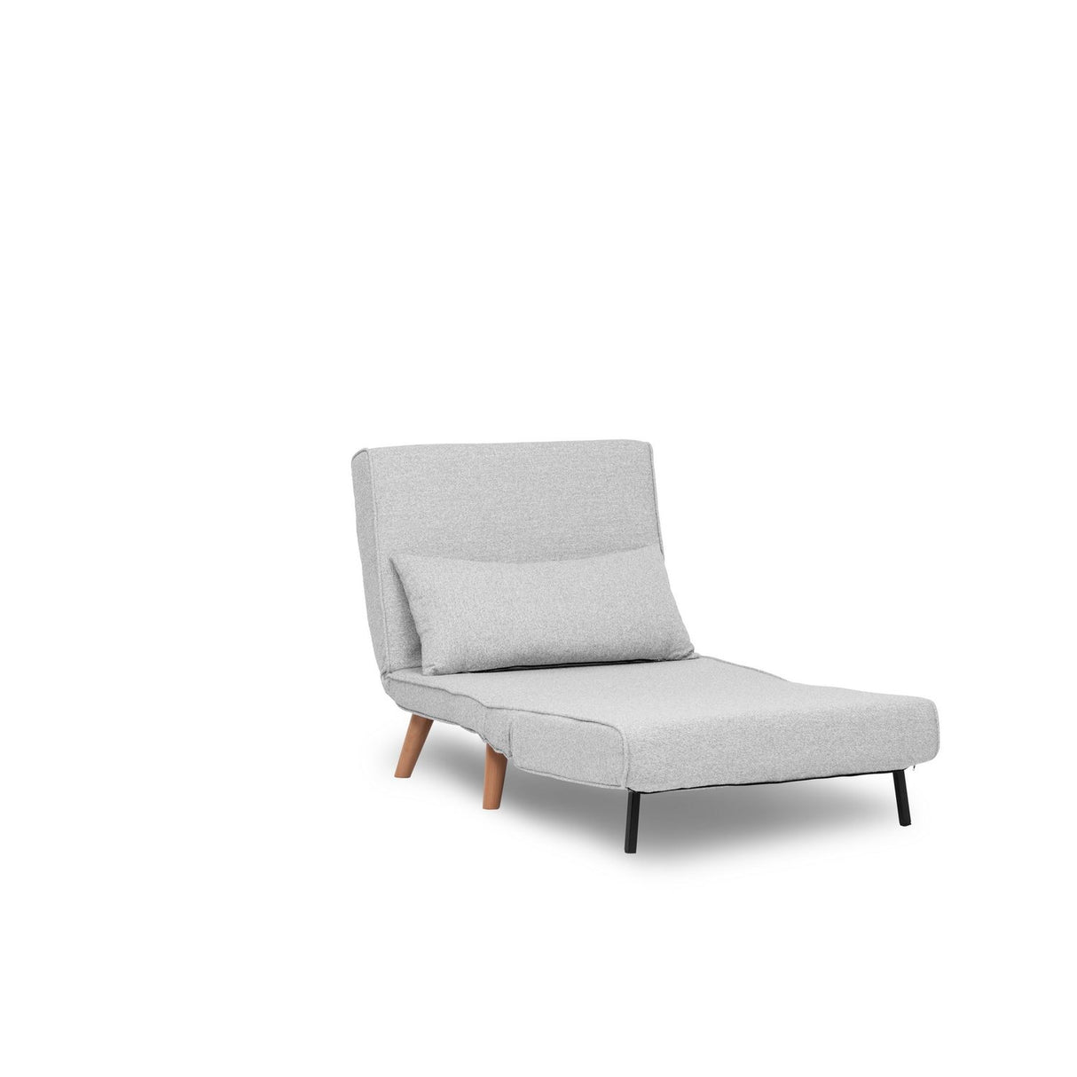 Ohrid enkel (80 x 79 x 80 cm) Grå 1-sits bäddsoffa