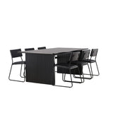 Vail, Kenth Rektangulär matgrupp Svart, Svart, 200 x 100