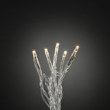 LED Dubbelledad med Transformator Ljusslinga Inomhus 100 Lampor (6.93m), Varmvit/Transparent Kabel