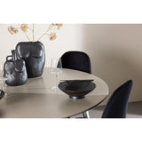 Plaza, Polar Rund matgrupp Svart, Beige, ⌀120