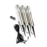 Amalfi Rostfri 3-pack LED Pollare