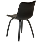 Glee Stol Vintage Black Art.Leather, Black