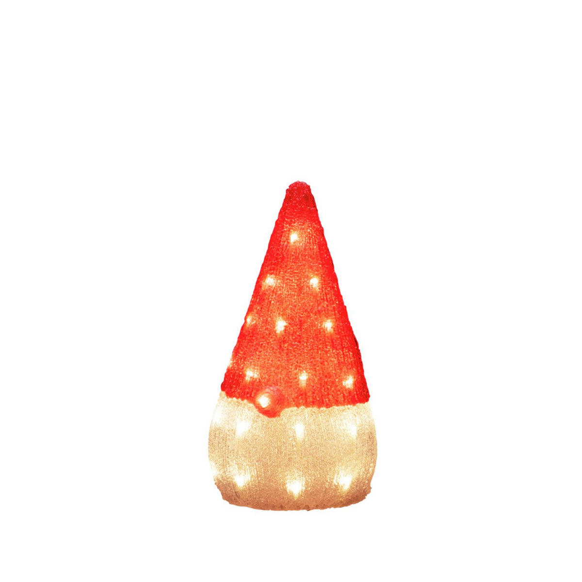 Tomte akryl 37cm 32 Led Ljusdekoration Ute