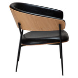 Crib Loungefåtölj Vintage Black, Oak