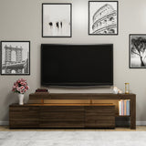 Beliz (192 x 53 x 37 cm) valnöt TV-bänk