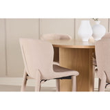 Strada, Astoria Oval matgrupp Beige, Vitpigmenterad, ⌀120