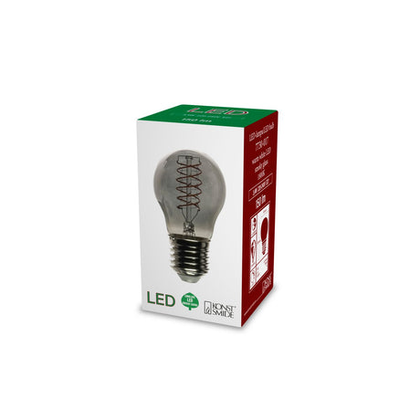 Glödlampa E27 SPIRAL-LED P45 Glödlampa Rökfärgad