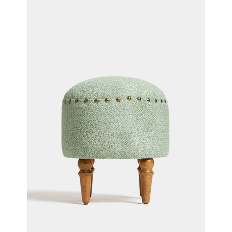 Oslo (38 x 48 x 38 cm) Matcha / Valnöt Sittpuff