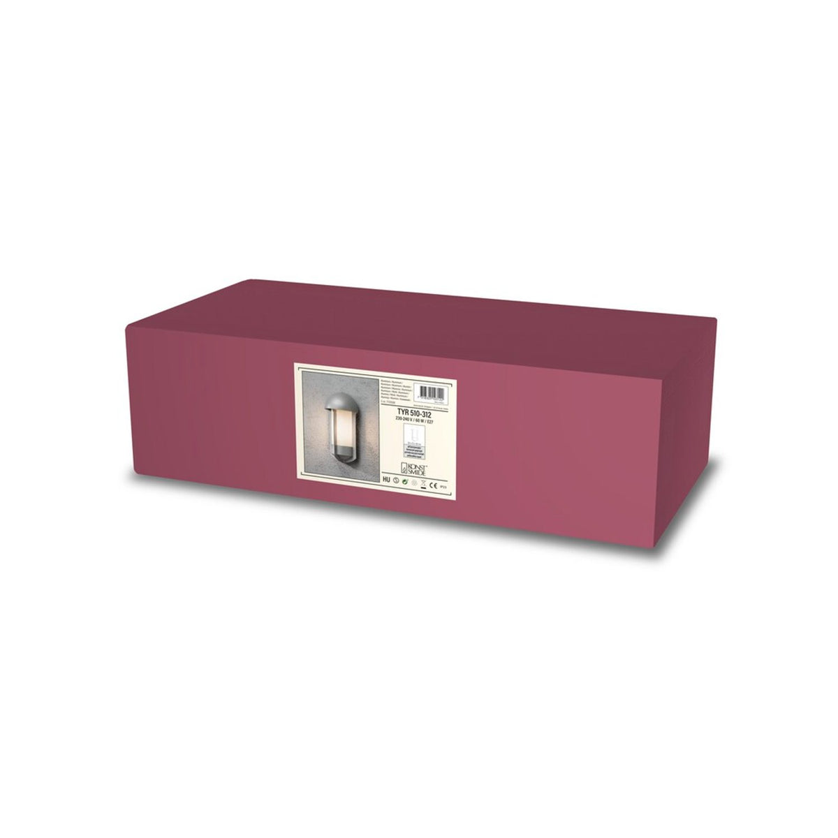 Tyr E27 Vägglampa Ute Aluminium