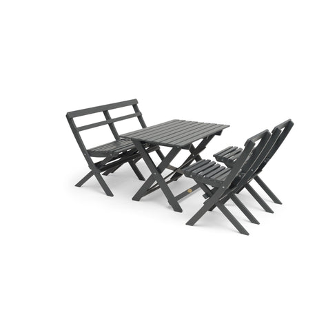 Torpet Utebord 109x67 cm Stålgrå