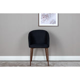 Båge Matstol Svart,Natur, Polyester, 55 x 83 x 49