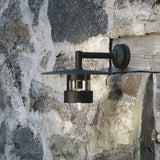 Freja E27 Mattsvart 34 cm Vägglampa Ute