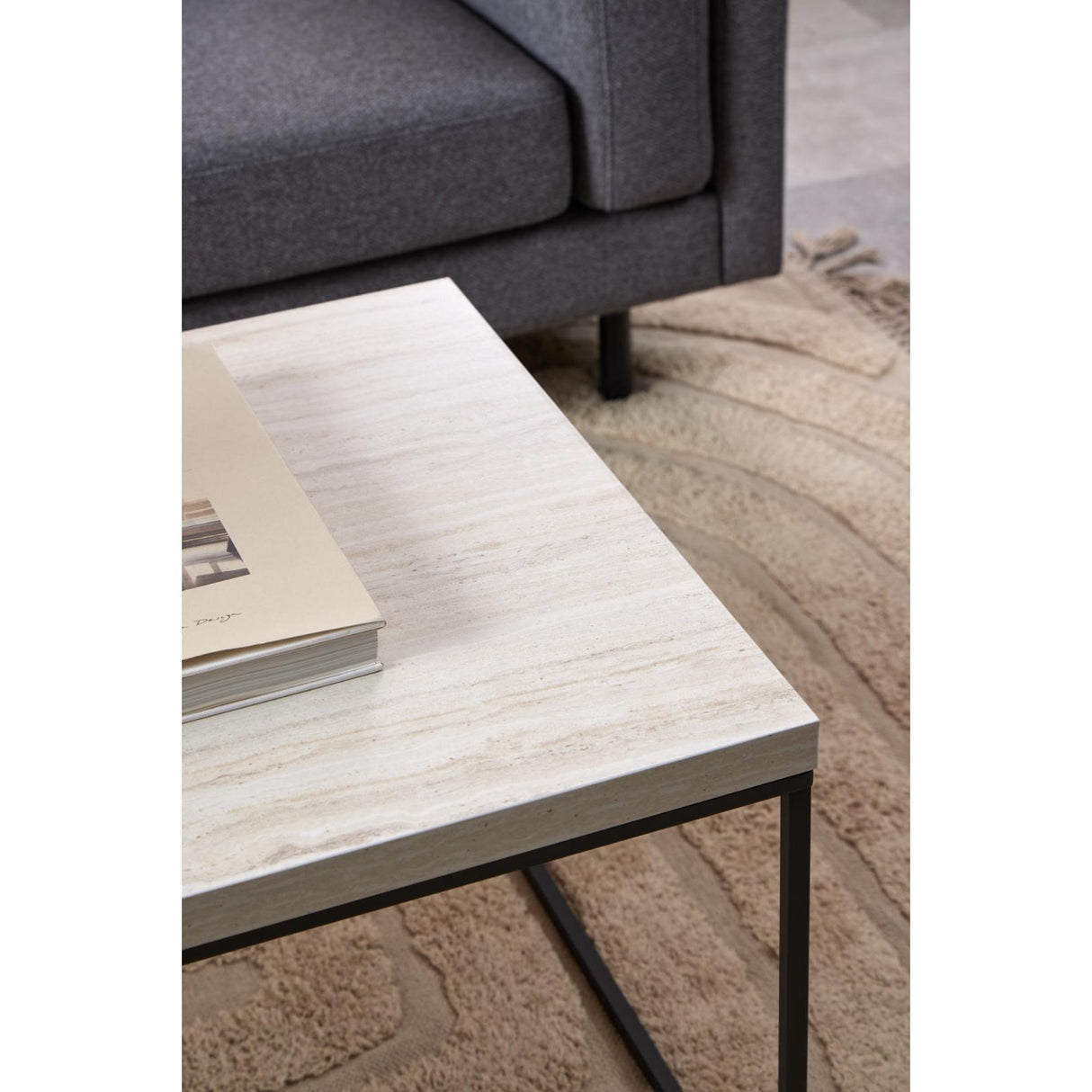 Barossa Soffbord 45x110x55 cm Travertin