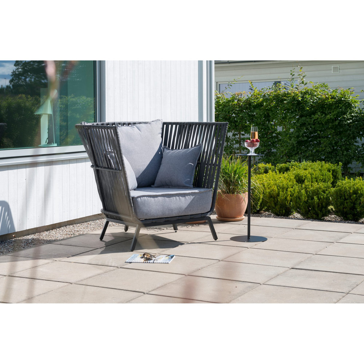 Jet Set Mini Ø23 cm Utebord Svart