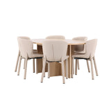 Strada, Astoria Oval matgrupp Beige, Vitpigmenterad, ⌀120