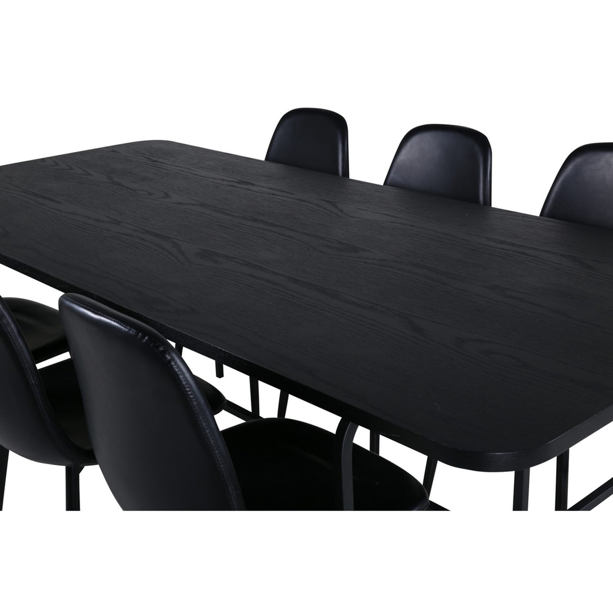 Uno, Polar Rektangulär matgrupp Svart, Svart, 200 x 90