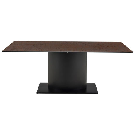 Murcia Matbord 200x100 cm Keramik Rostbrun