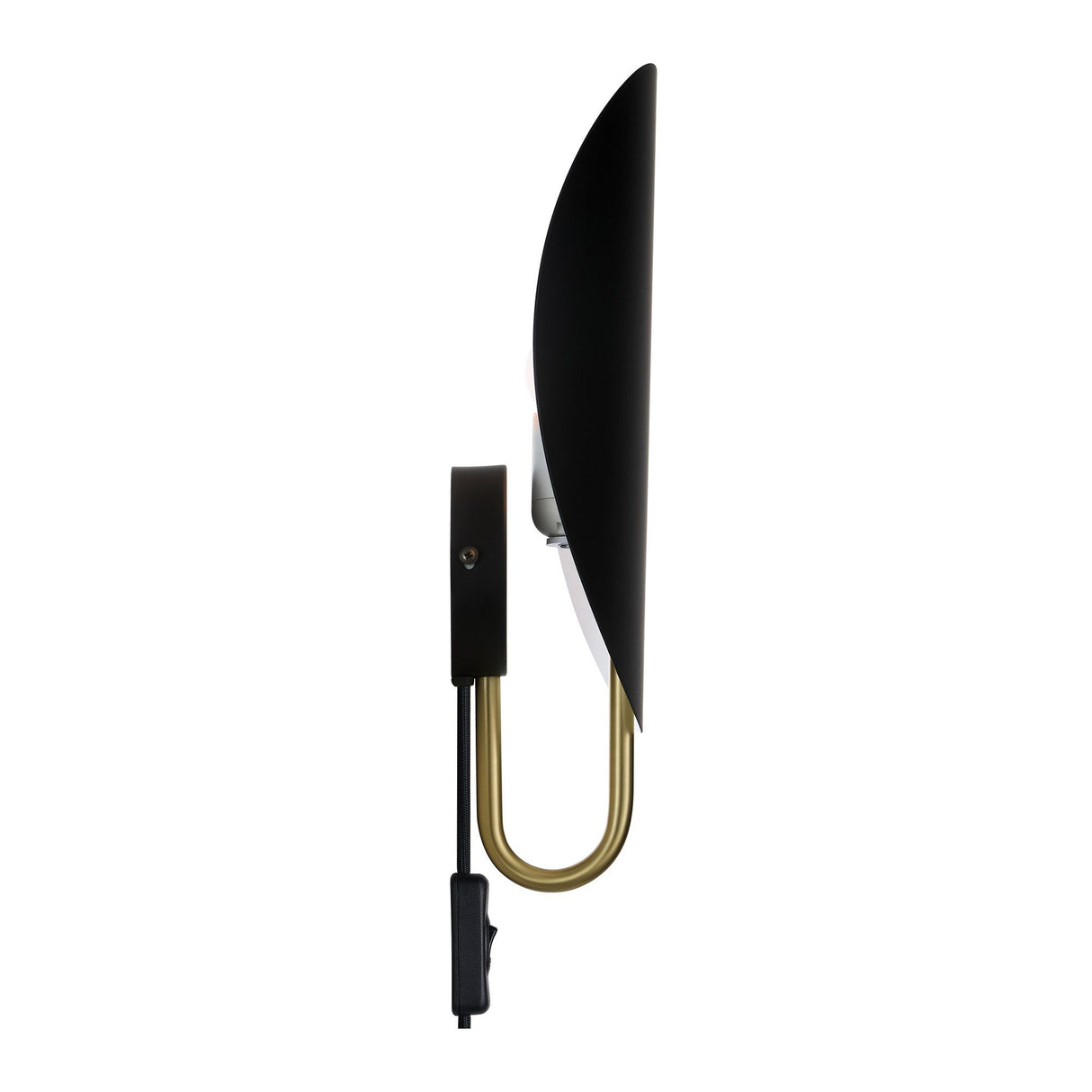 Spargo Vägglampa Svart/Mässing