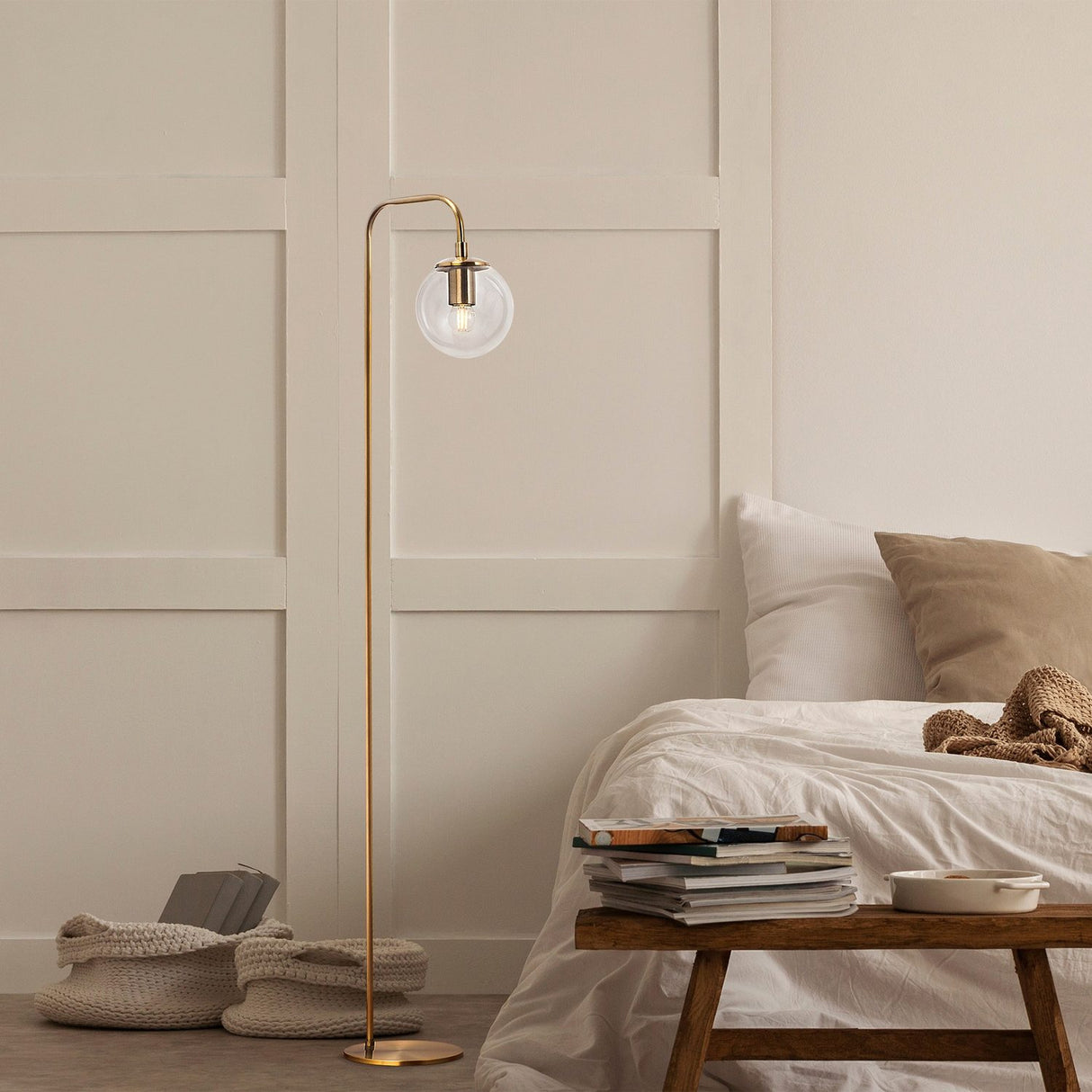 Viran (27 x 146 cm) Vintage Golvlampa