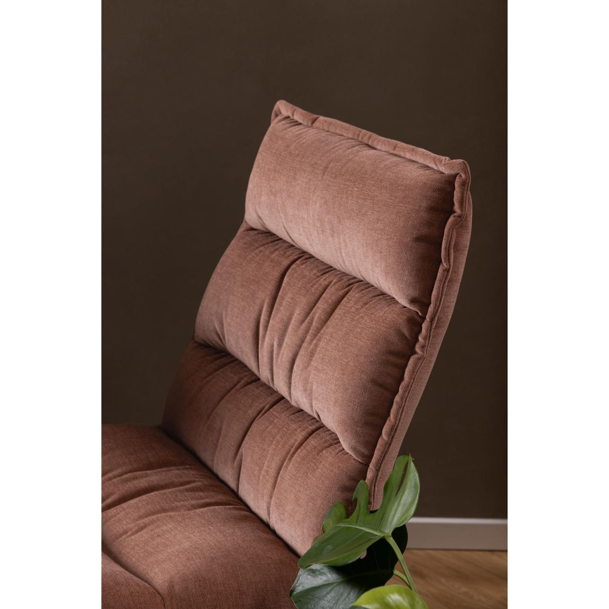 Loos Loungefåtölj Sits Danny tyg Rosenträ