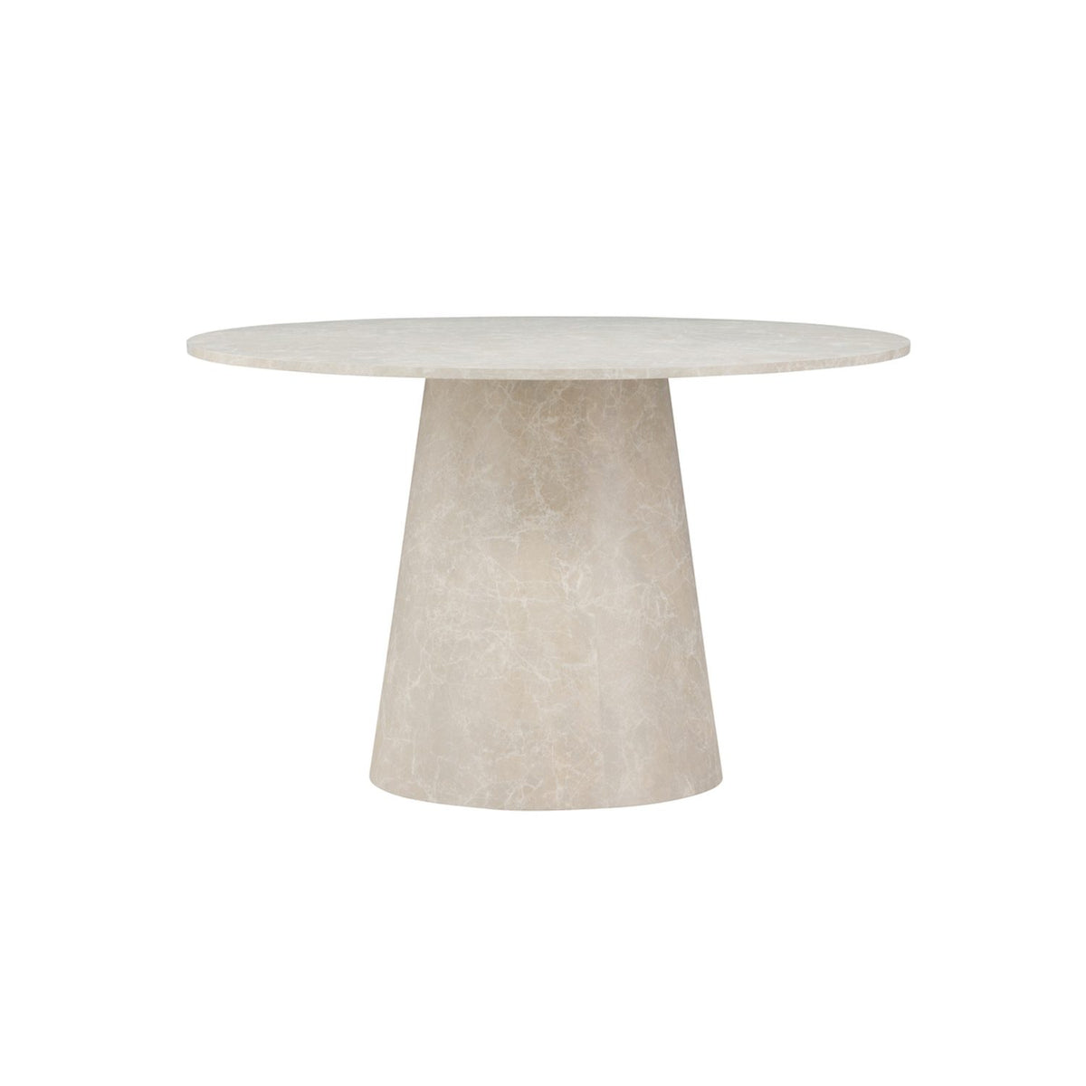 Lanzo Runt matbord Beige