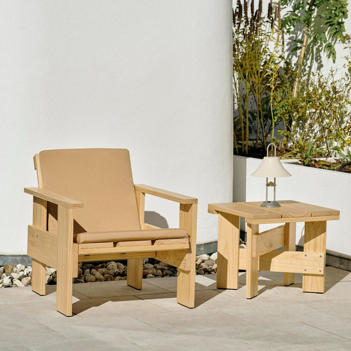 till Crate soffa 125 × 98,5 cm Vikbar dyna Sky grey