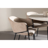 Lycke, Evelina Rund matgrupp Beige,Svart, Beige, ⌀110