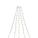 Slinga Frostad LED Mörkgrön Kabel Julgransbelysning Amber, 240 cm