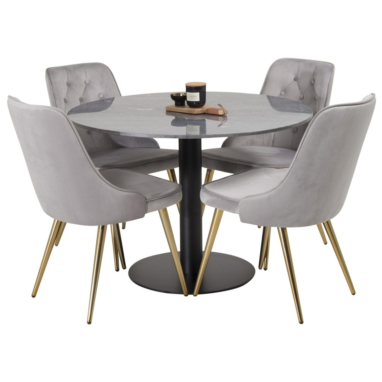 Estelle, Velvet Deluxe Rund matgrupp