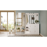 Zelino (187,2 x 180 x 37,5 cm) Hallstativ Vit
