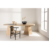 Bootcut Ovalt matbord Natur, 230 x 115