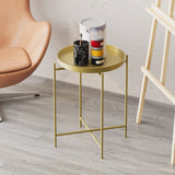 Adelaide VII (46 x 56 x 46 cm) Soffbord Guld