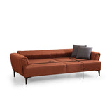 Jakarta (230 x 95 x 77 cm) 3-sits bäddsoffa Kakelröd