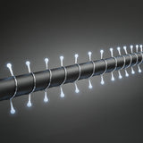 Mini Cherry LED 24V/IP44 Ljusslinga Ute 80 Lampor (6.32m), Vit/Transparent Kabel