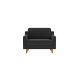 Oslo Loveseat (115 x 84 x 87 cm) 1-sitssoffa Nattgrå valnöt