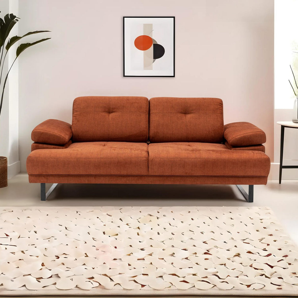 Kingston (199 x 99 x 83 cm) 2-sits bäddsoffa Orange