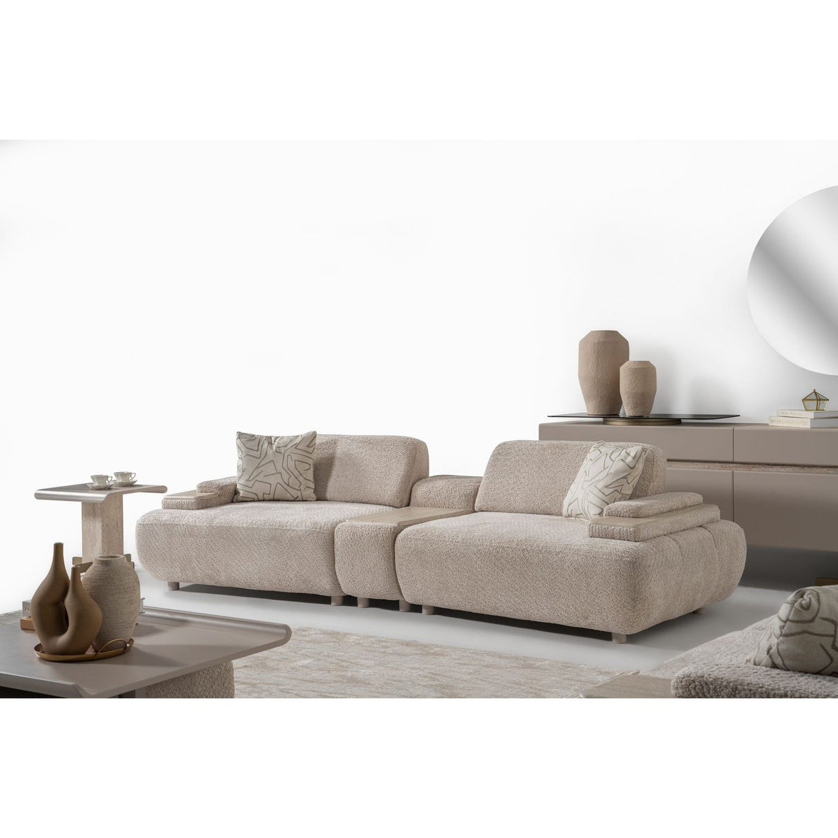 Toscana Beige (275 x 75 x 105 cm) 4-sitssoffa