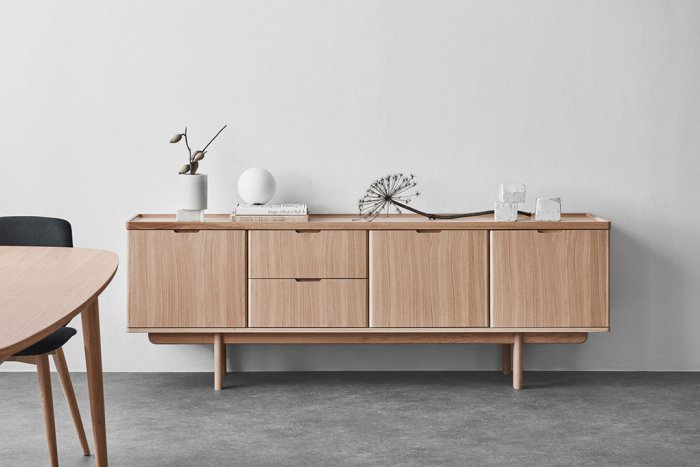 Ager Sideboard 154 cm Ljus Ek