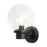 Nemi E27 Upp Ljussensor Vägglampa Ute Svart