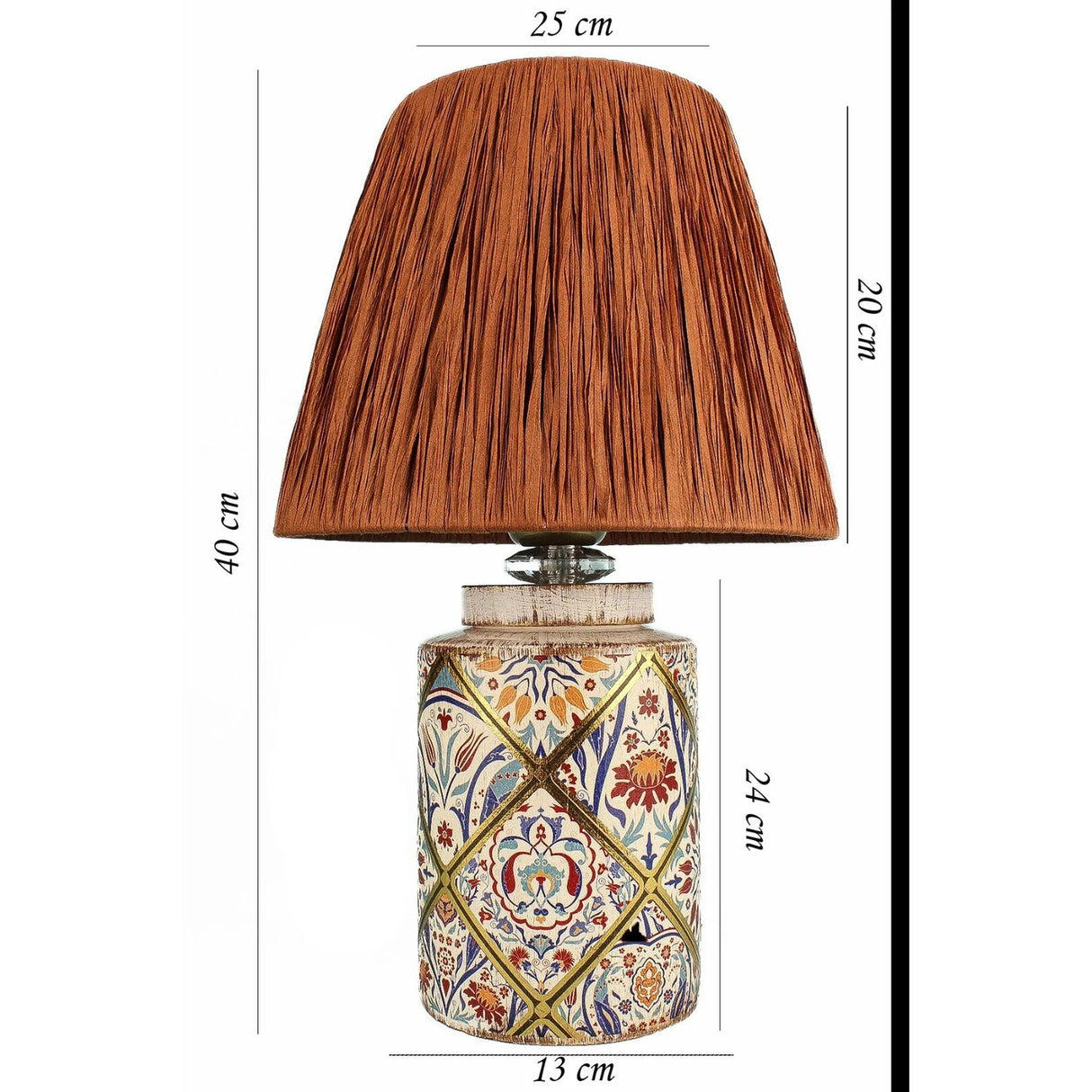 Serie 20 (H 40 cm) Brun Bordslampa