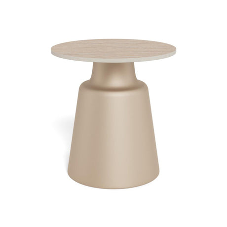 Nimbus Sidobord Keramik Beige 45 cm Runt