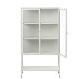 Milano Skåp 160 cm höga ben Glas Greige