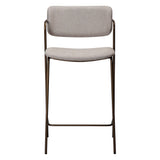 Zed Barstol Cashmere bouclé, Antique Brass