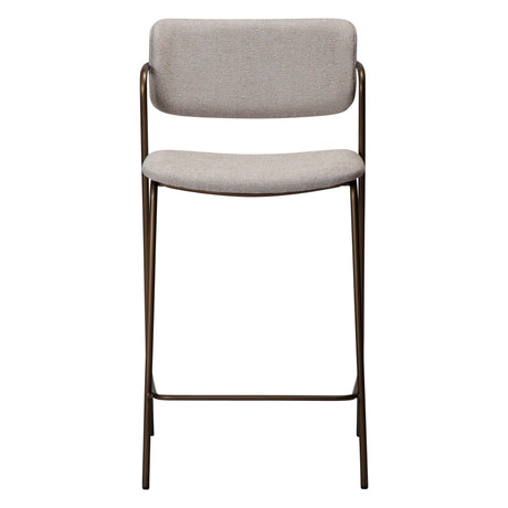 Zed Barstol Cashmere bouclé, Antique Brass