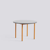 Two-Colour Ø105 × H74 cm Matbord Light grey, Ochre – pulverlackerat stål