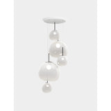 Melt Large Rund Pendelsystem Opalescent, Silver