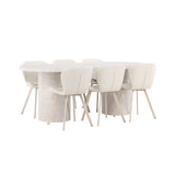 Narvik, Lilja Oval matgrupp Beige, Beige, 200 x 100